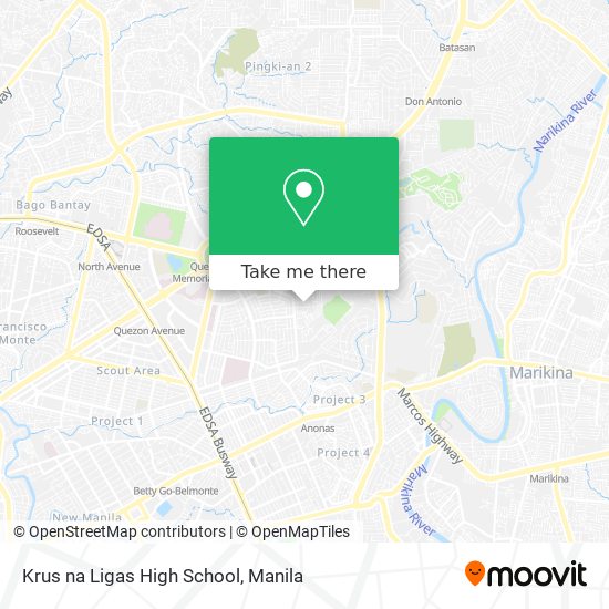 Krus na Ligas High School map