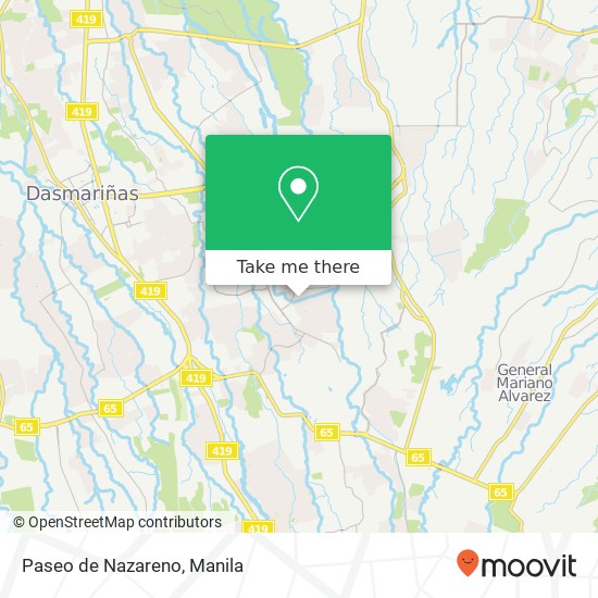 Paseo de Nazareno map