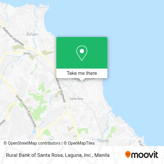Rural Bank of Santa Rosa, Laguna, Inc. map