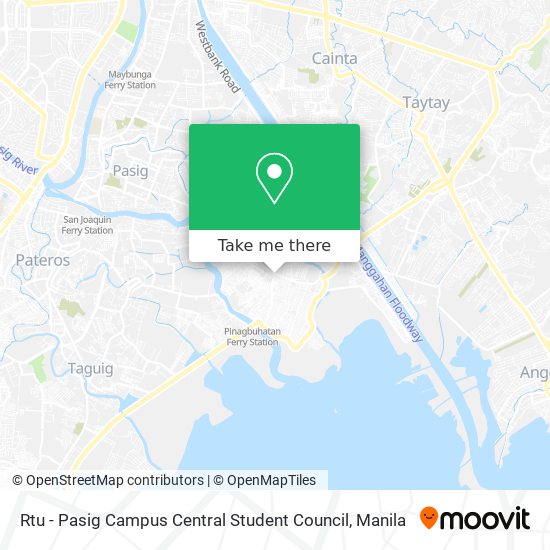 Rtu - Pasig Campus Central Student Council map