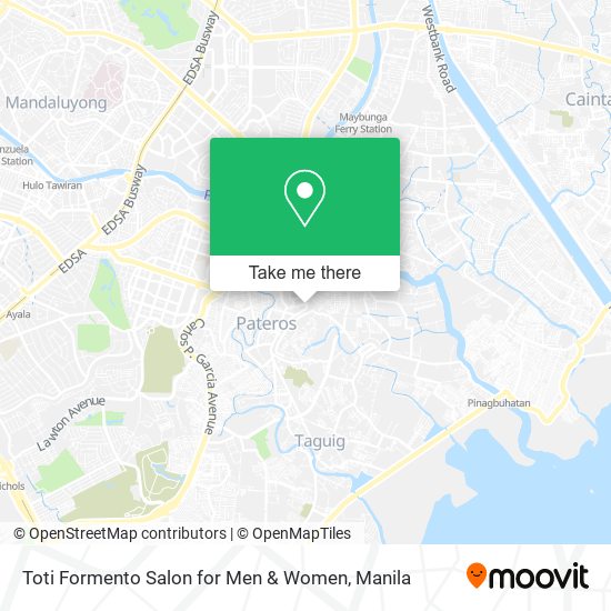 Toti Formento Salon for Men & Women map