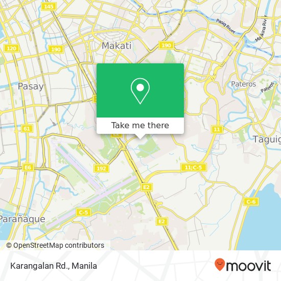 Karangalan Rd. map