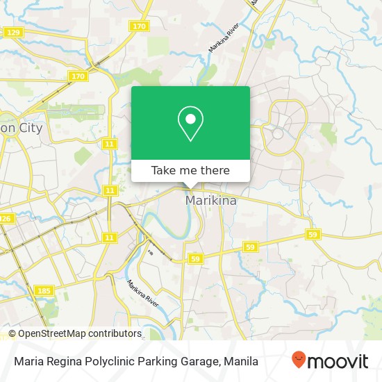 Maria Regina Polyclinic Parking Garage map