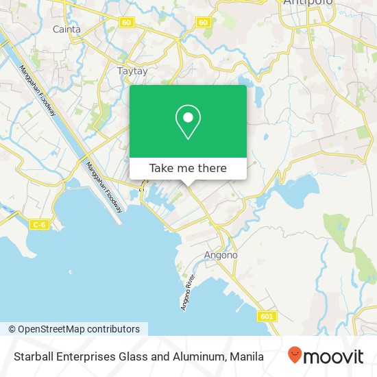 Starball Enterprises Glass and Aluminum map