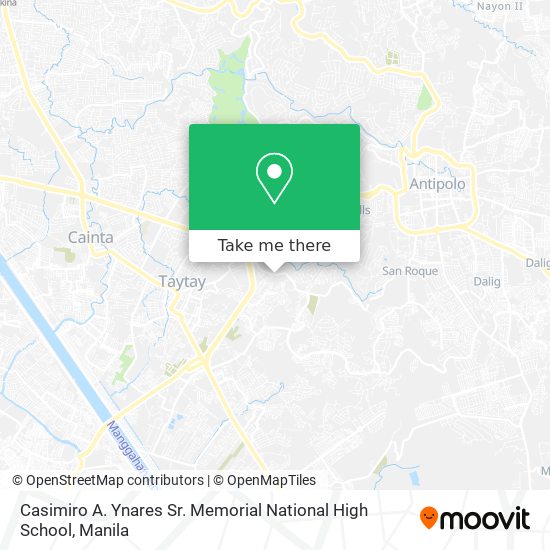 Casimiro A. Ynares Sr. Memorial National High School map