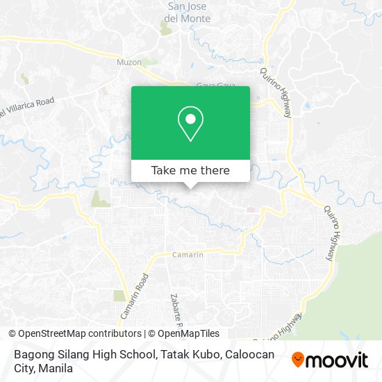 Bagong Silang High School, Tatak Kubo, Caloocan City map