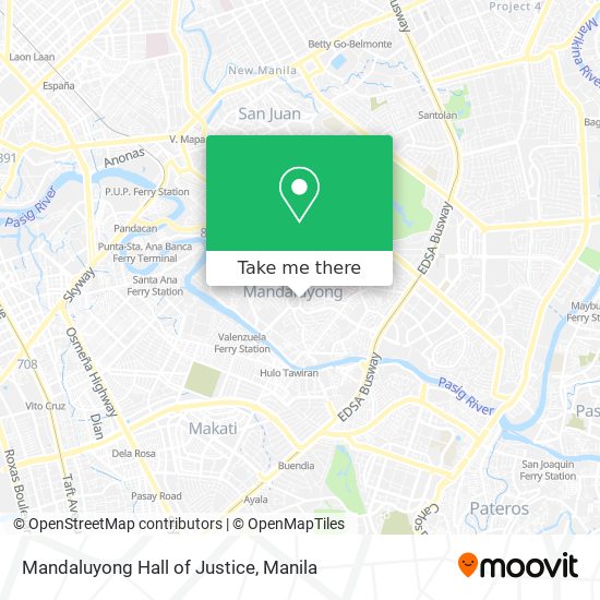 Mandaluyong Hall of Justice map