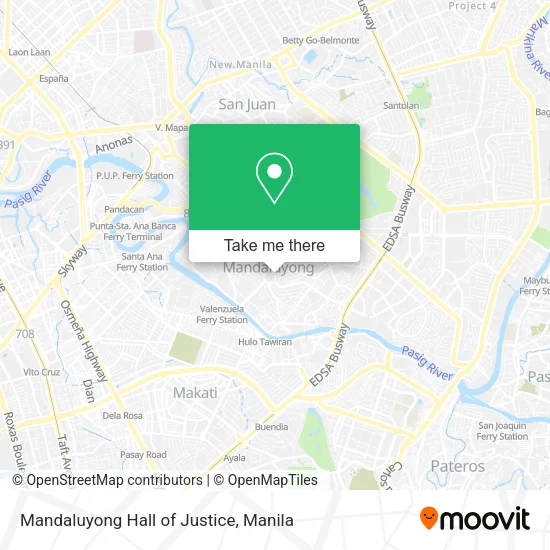 Mandaluyong Hall of Justice map