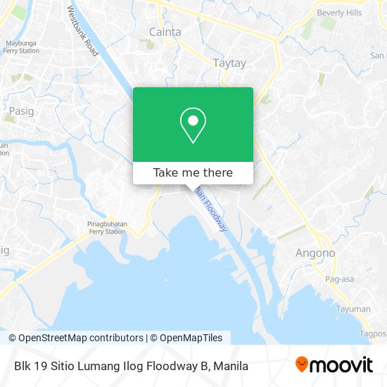 Blk 19 Sitio Lumang Ilog Floodway B map