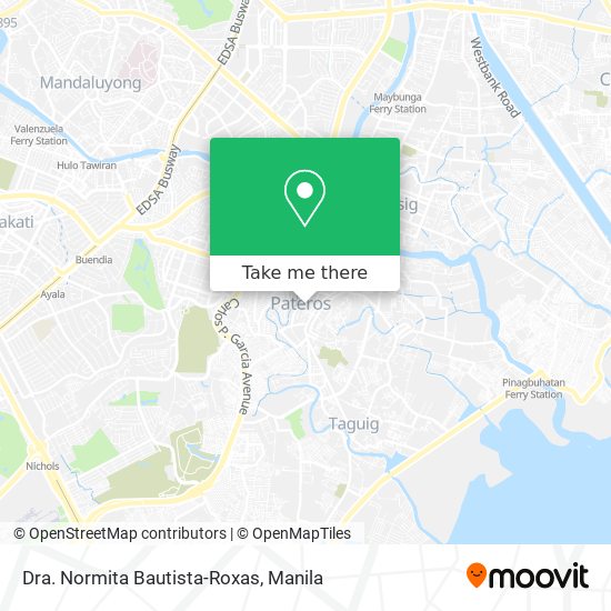 Dra. Normita Bautista-Roxas map