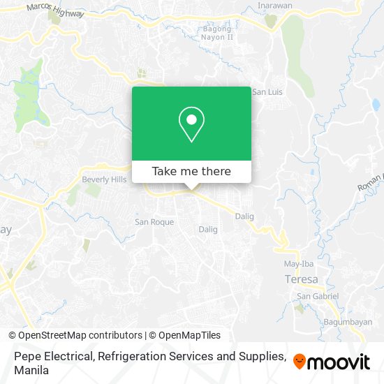 Pepe Electrical, Refrigeration Services and Supplies map