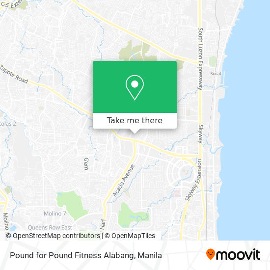 Pound for Pound Fitness Alabang map