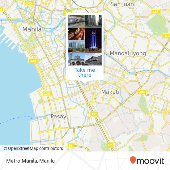 Metro Manila map