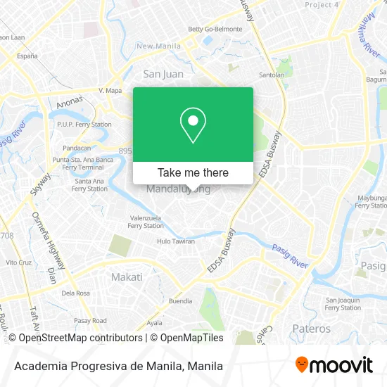 Academia Progresiva de Manila map
