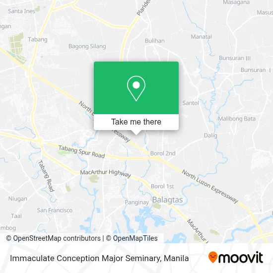 Immaculate Conception Major Seminary map