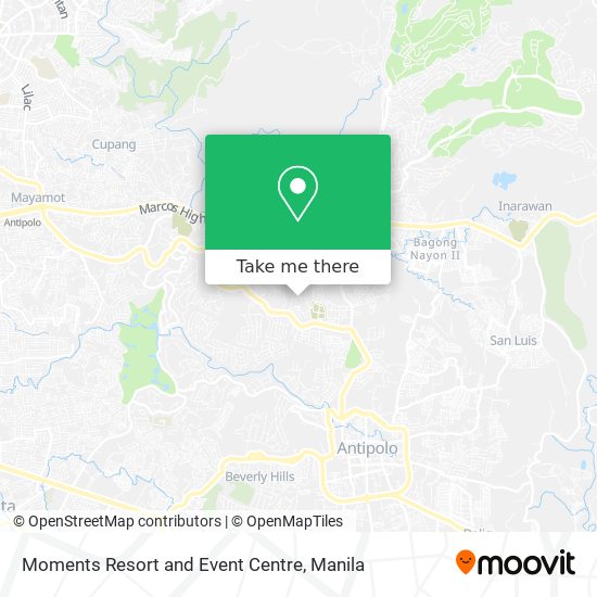 Moments Resort and Event Centre map