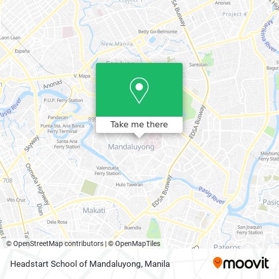 Headstart School of Mandaluyong map
