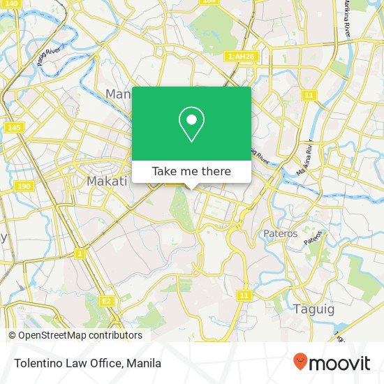 Tolentino Law Office map