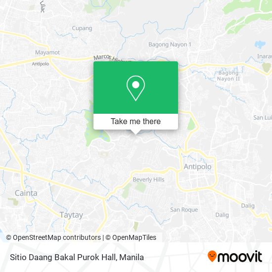 Sitio Daang Bakal Purok Hall map