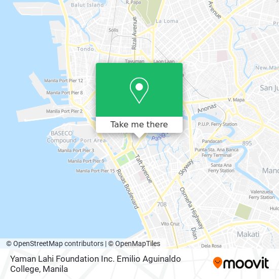 Yaman Lahi Foundation Inc. Emilio Aguinaldo College map