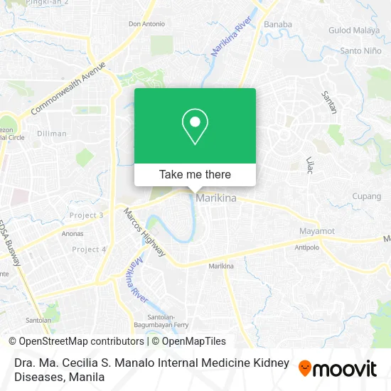 Dra. Ma. Cecilia S. Manalo Internal Medicine Kidney Diseases map