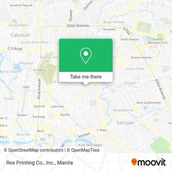 Rex Printing Co., Inc. map