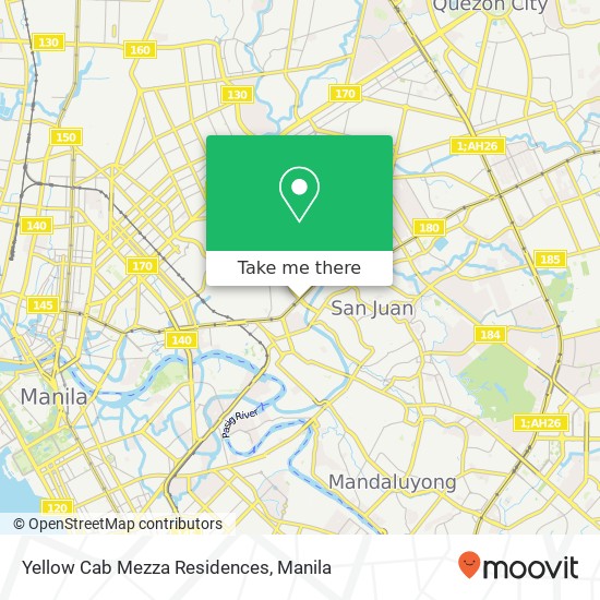 Yellow Cab Mezza Residences map