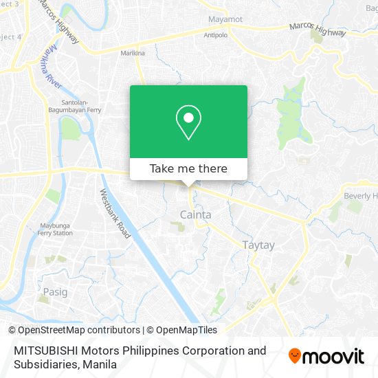 MITSUBISHI Motors Philippines Corporation and Subsidiaries map