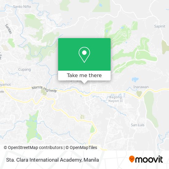 Sta. Clara International Academy map