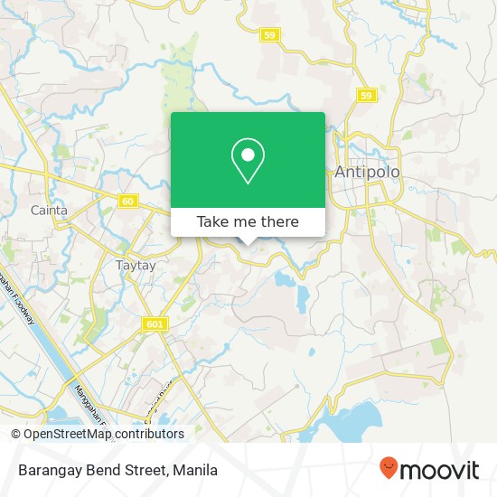 Barangay Bend Street map