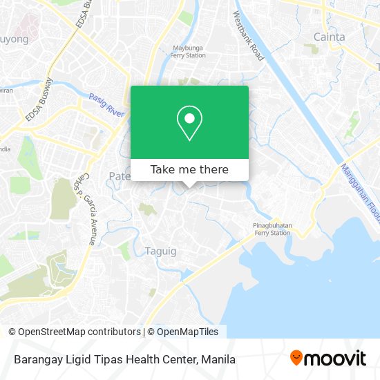 Barangay Ligid Tipas Health Center map