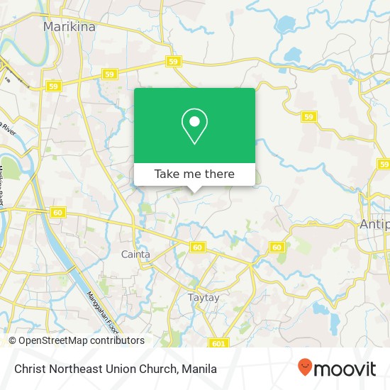 Christ Northeast Union Church map