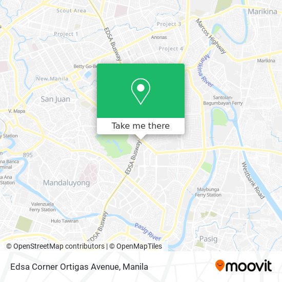 Edsa Corner Ortigas Avenue map