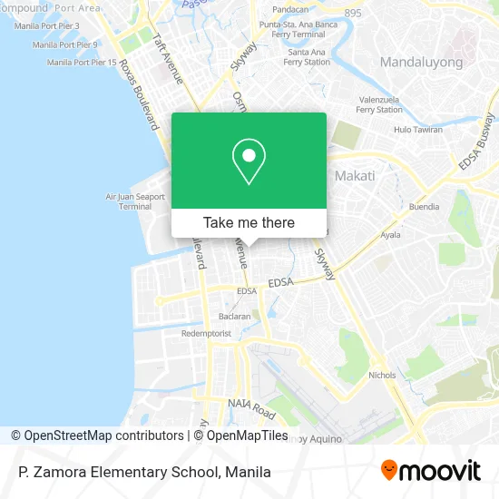 P. Zamora Elementary School map