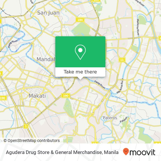 Agudera Drug Store & General Merchandise map