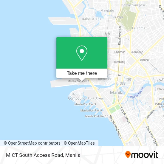 MICT South Access Road map