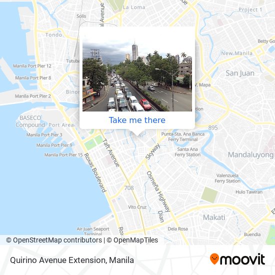 Quirino Avenue Extension map