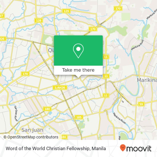 Word of the World Christian Fellowship map