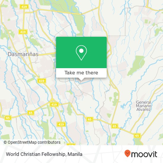 World Christian Fellowship map