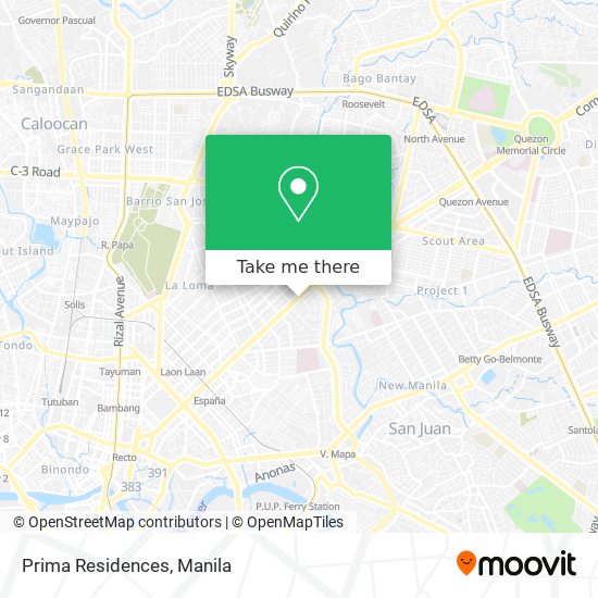 Prima Residences map