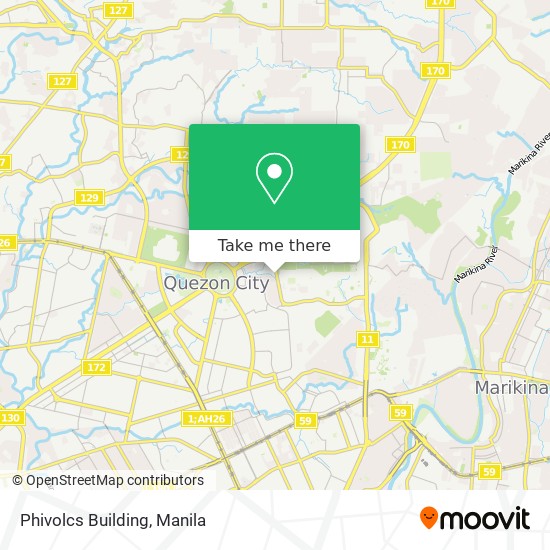 Phivolcs Building map