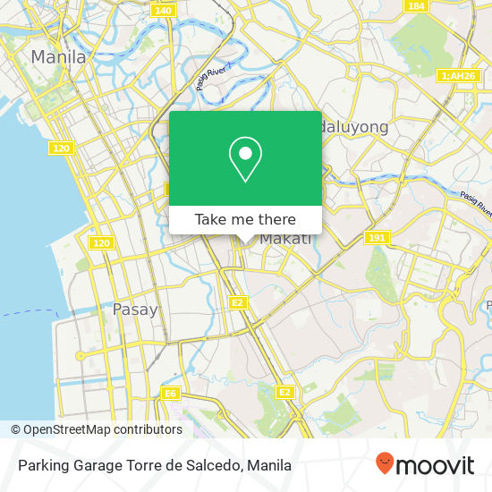 Parking Garage Torre de Salcedo map