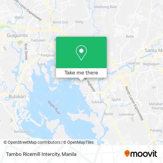 Tambo Ricemill Intercity map