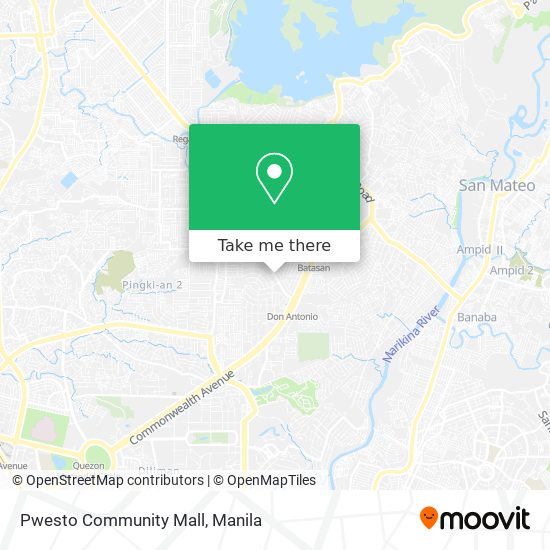 Pwesto Community Mall map