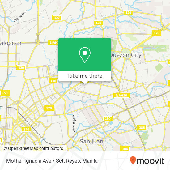 Mother Ignacia Ave / Sct. Reyes map
