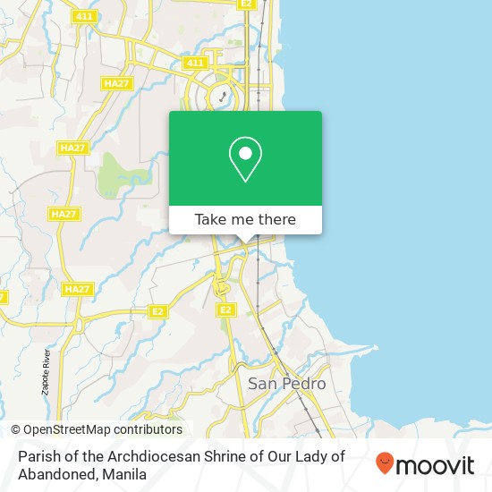 Parish of the Archdiocesan Shrine of Our Lady of Abandoned map