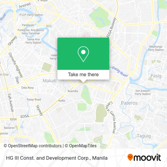 HG III Const. and Development Corp. map