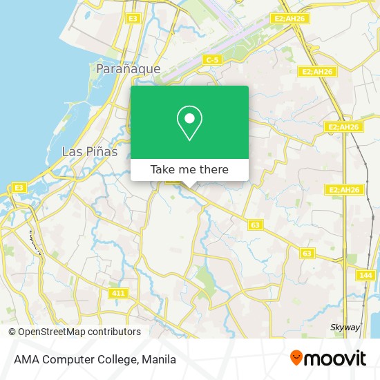 AMA Computer College map