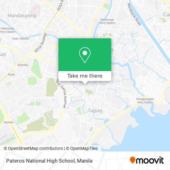 Pateros National High School map