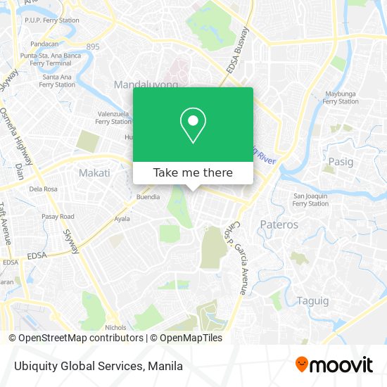 Ubiquity Global Services map